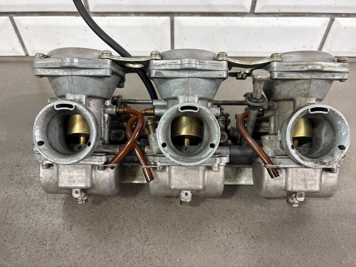 Suzuki GT750 OEM Carburetor Set Vintage Water Buffalo Mikuni