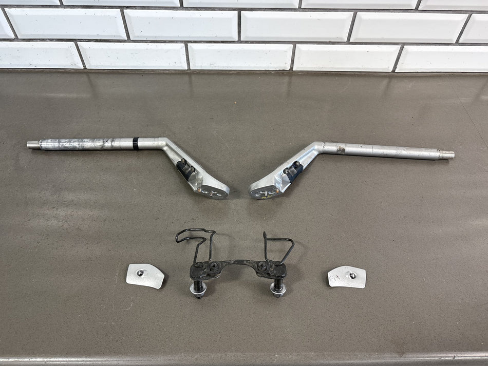 2006-2011 Yamaha FJR1300A Handlebars Pair Silver Scuffed OEM 3P6-26121-00-00