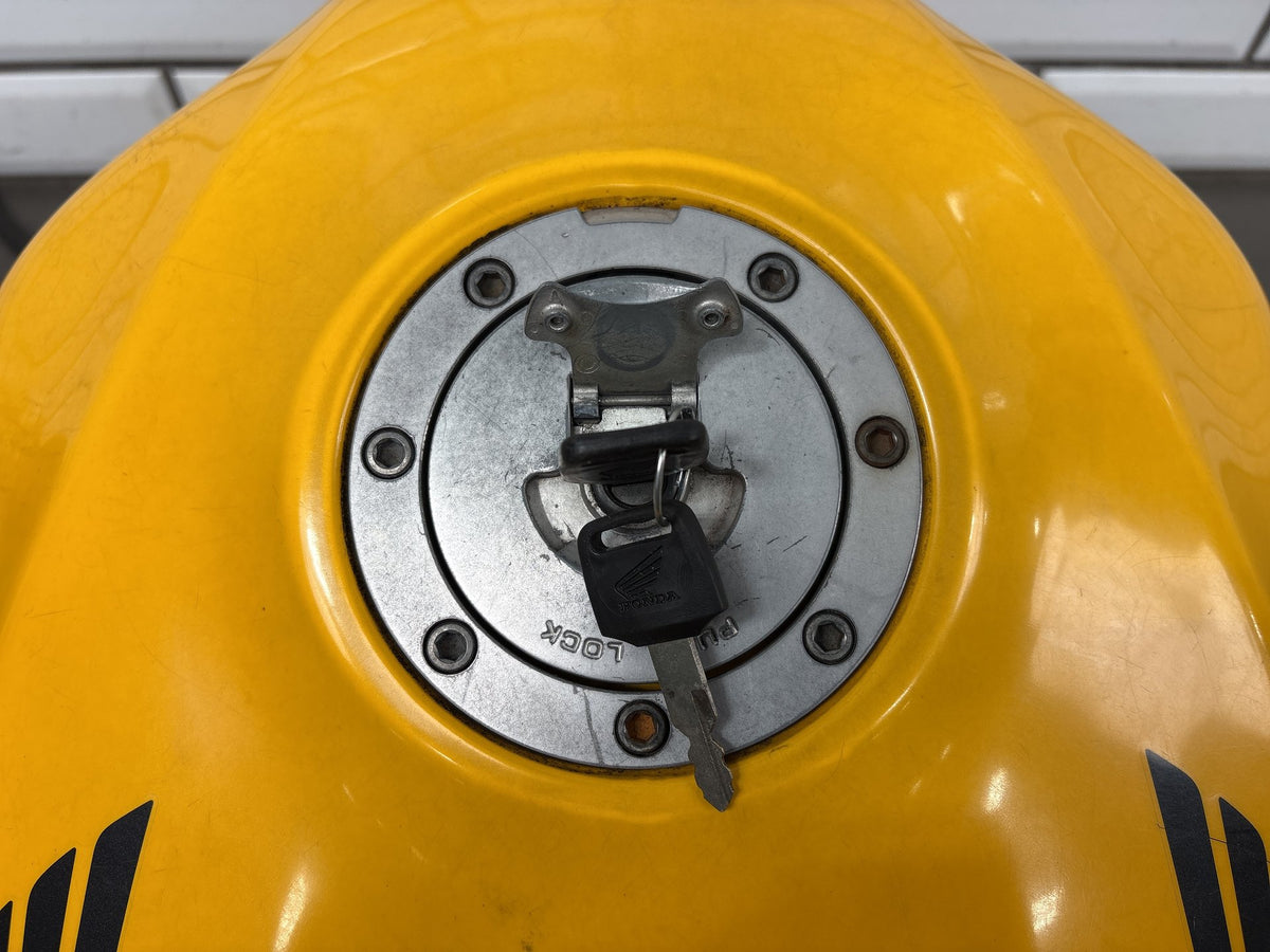 1999-2000 Honda Super Hawk VTR1000F Fuel Tank Yellow OEM 17520-MBB-A00ZB