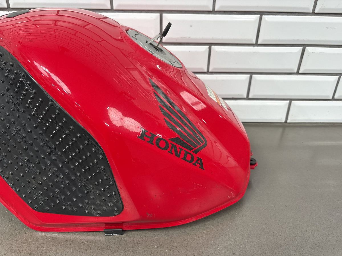 2002 Honda VFR800 Interceptor Fuel Gas Tank Red Dented With Cap OEM