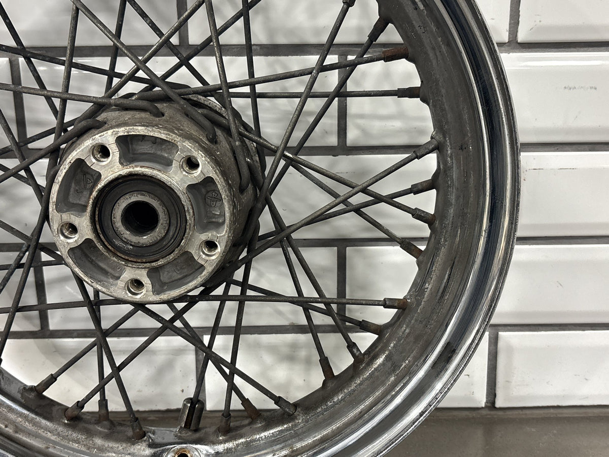 03-07 Harley Softail FL 03-05 FX Rear Wheel 16x3 40 Spoke Chrome 3/4" Axle OEM