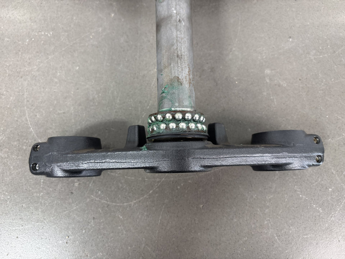 17-25 Kawasaki Ninja 650 EX650 Upper Lower Triple Tree Steering Stem (Black)