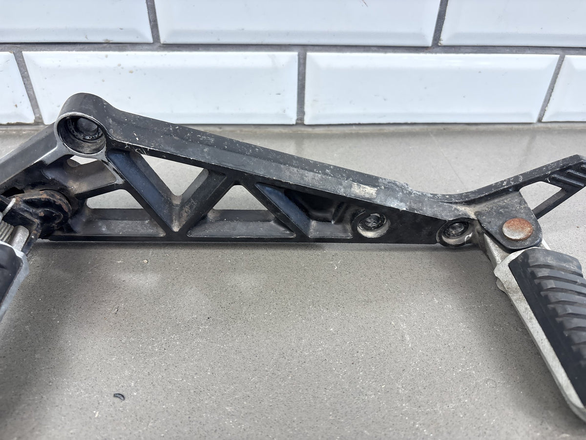 1983 Kawasaki GPZ750 ZX750A Left Rearset Foot Pegs Bracket OEM