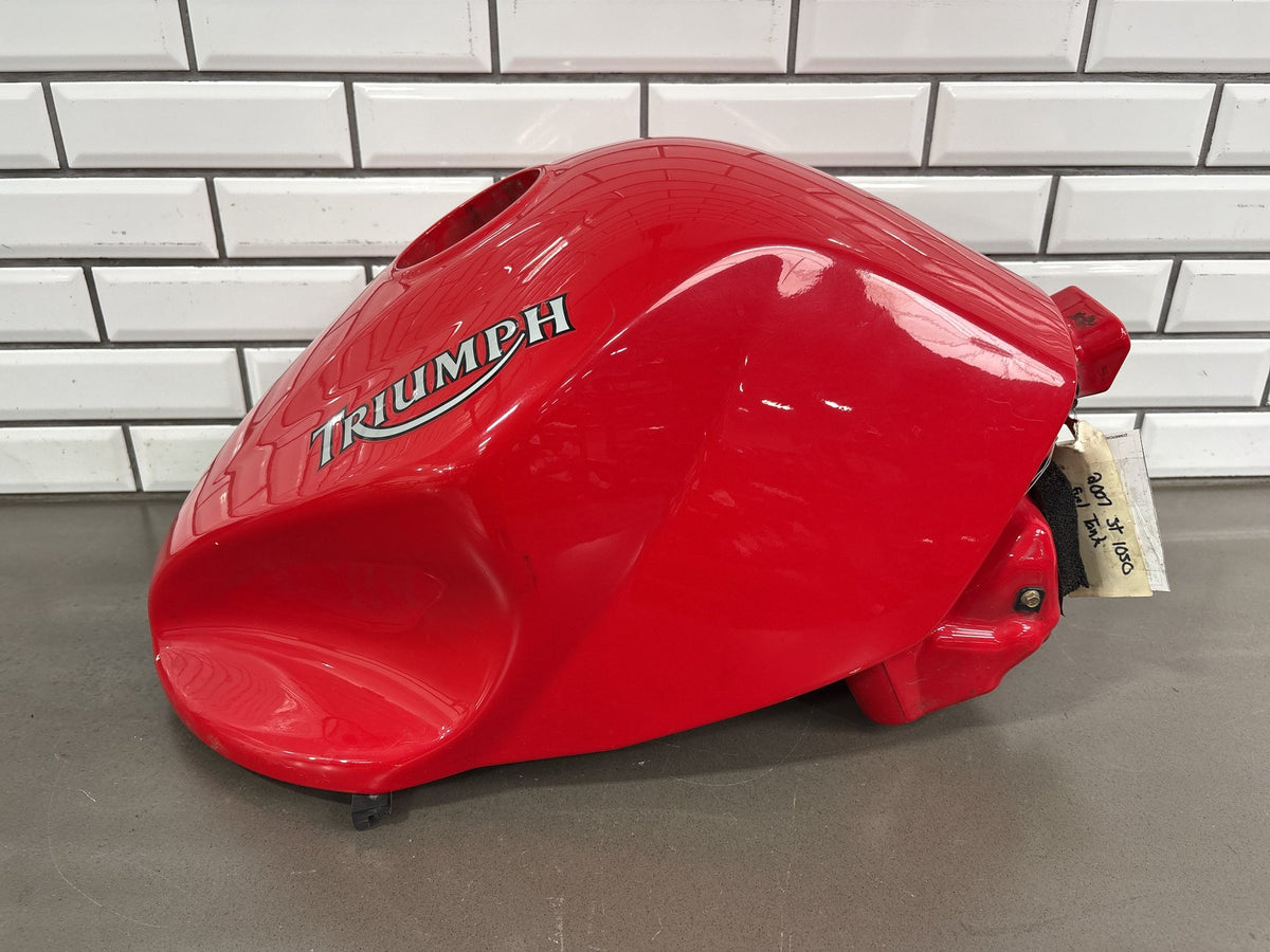 2005-2010 Triumph Sprint ST1050 OEM Fuel Gas Tank Assembly Red Sprint ST 1050