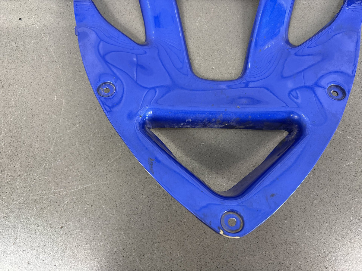 1999-2007 Yamaha YZF600R Front Lower Fairing Blue Cracked Paint OEM