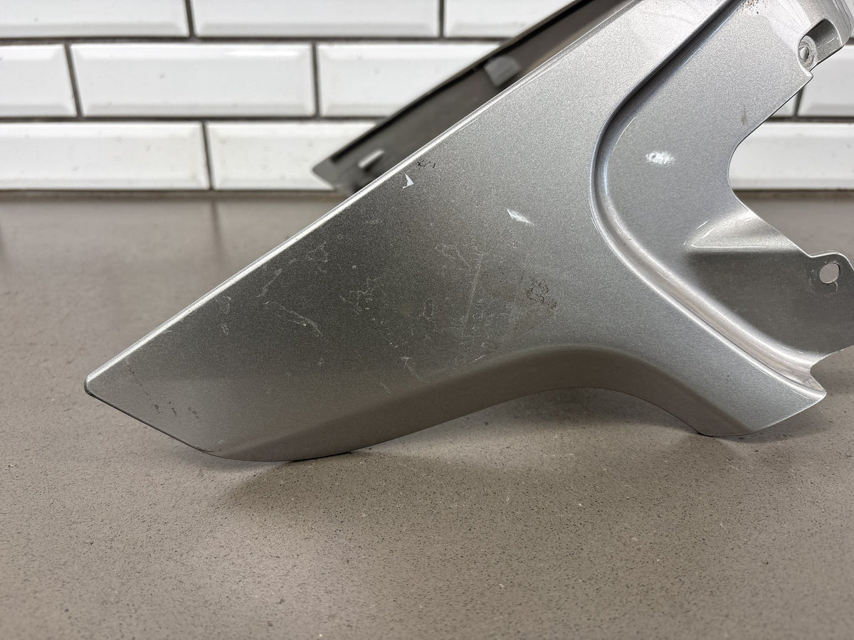 2006-2011 Yamaha FJR1300 Fuel Tank Front Cover Panel Silver OEM 3P6-24129-00-P0
