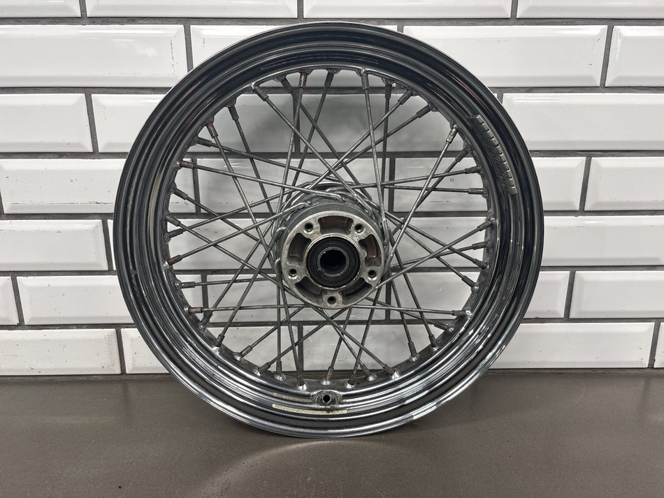 00-06 Harley Road King FLHR FLHRI FLHRCI Front Laced Wheel Chrome 16x3 40960-08