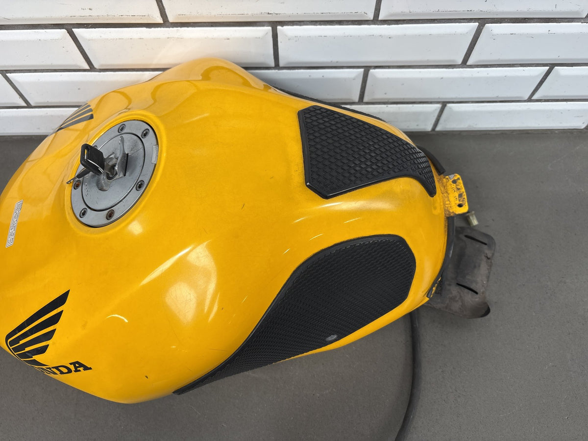 1999-2000 Honda Super Hawk VTR1000F Fuel Tank Yellow OEM 17520-MBB-A00ZB