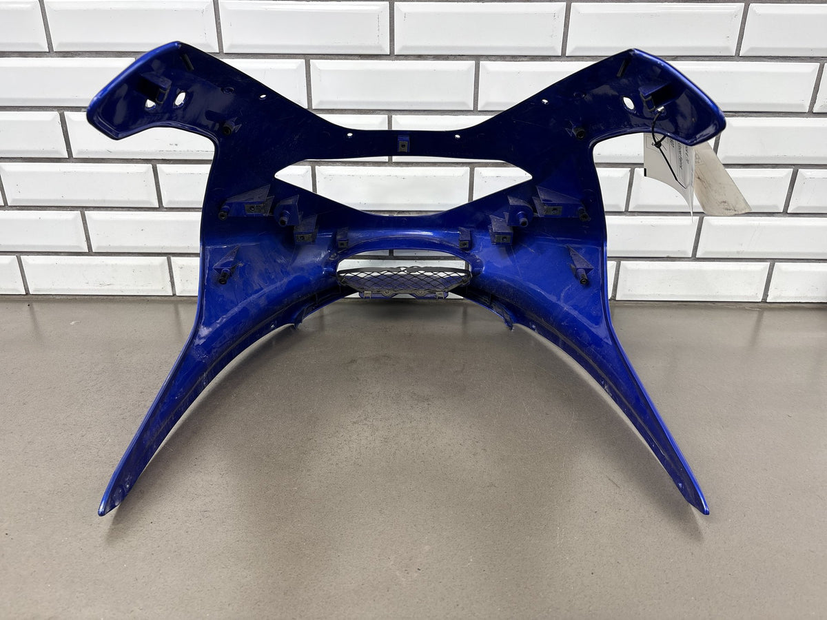 1999-2007 Yamaha YZF600R Upper Nose Fairing Blue W Center & Inner Panels OEM