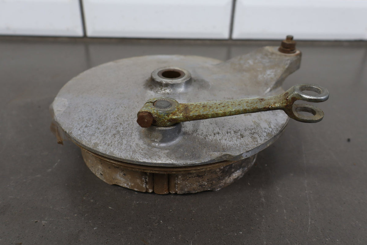 1973 Yamaha RD350 Rear Brake Hub Plate Assembly OEM