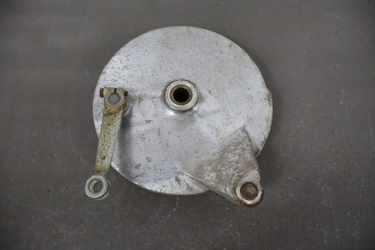 1973 Yamaha RD350 Rear Brake Hub Plate Assembly OEM