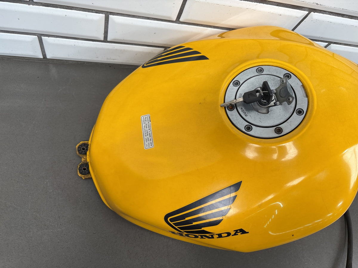 1999-2000 Honda Super Hawk VTR1000F Fuel Tank Yellow OEM 17520-MBB-A00ZB