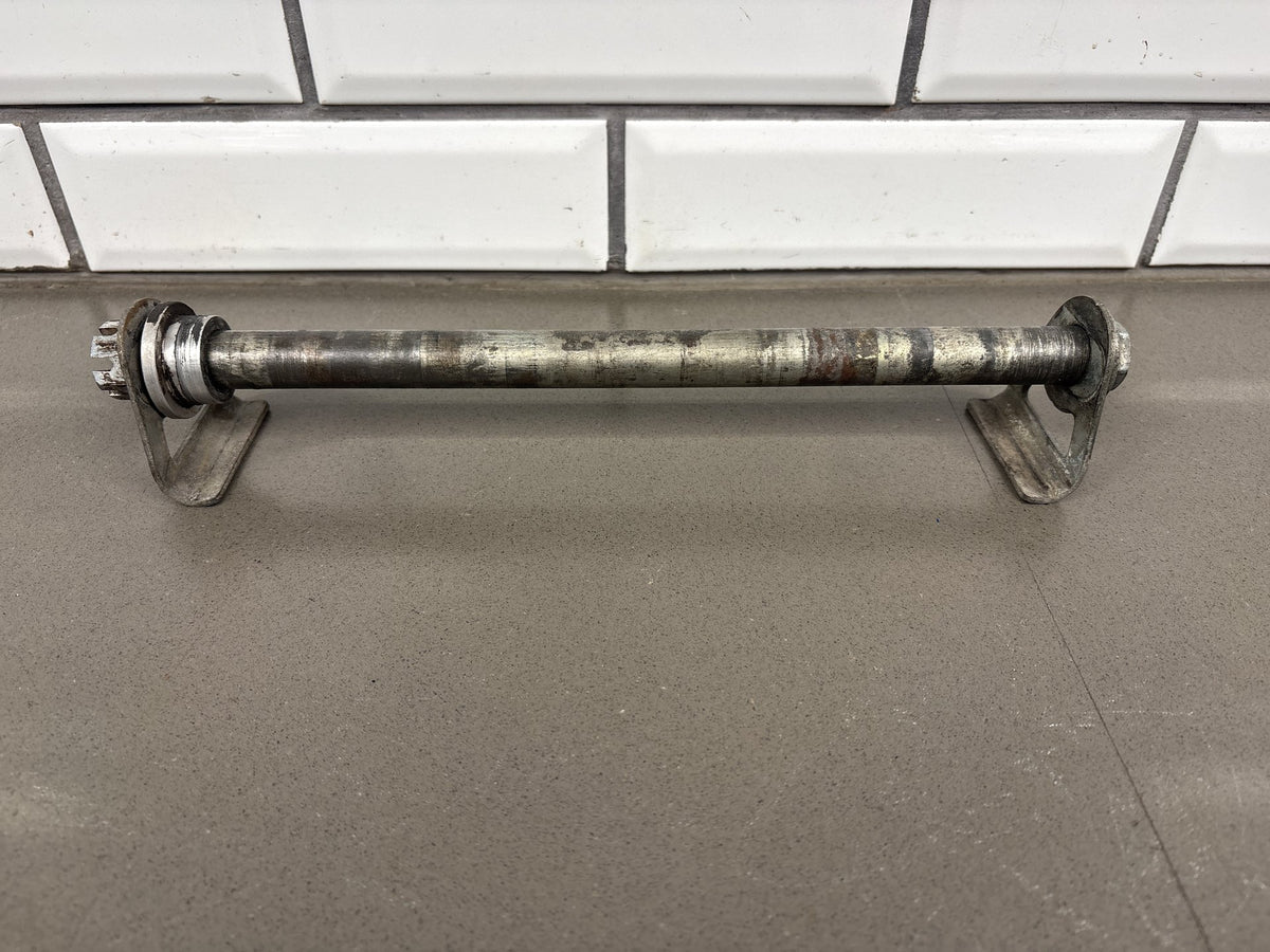2005-07 Suzuki SV650 Rear Axle With Chain Adjusters Nut OEM 64711-17G10