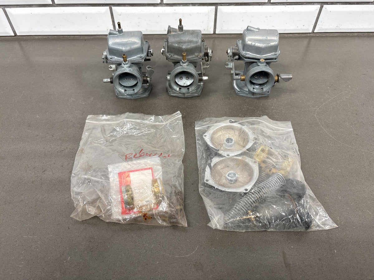 1971 Honda CL350 Carburetors Lot of 3 with Rebuild Parts OEM