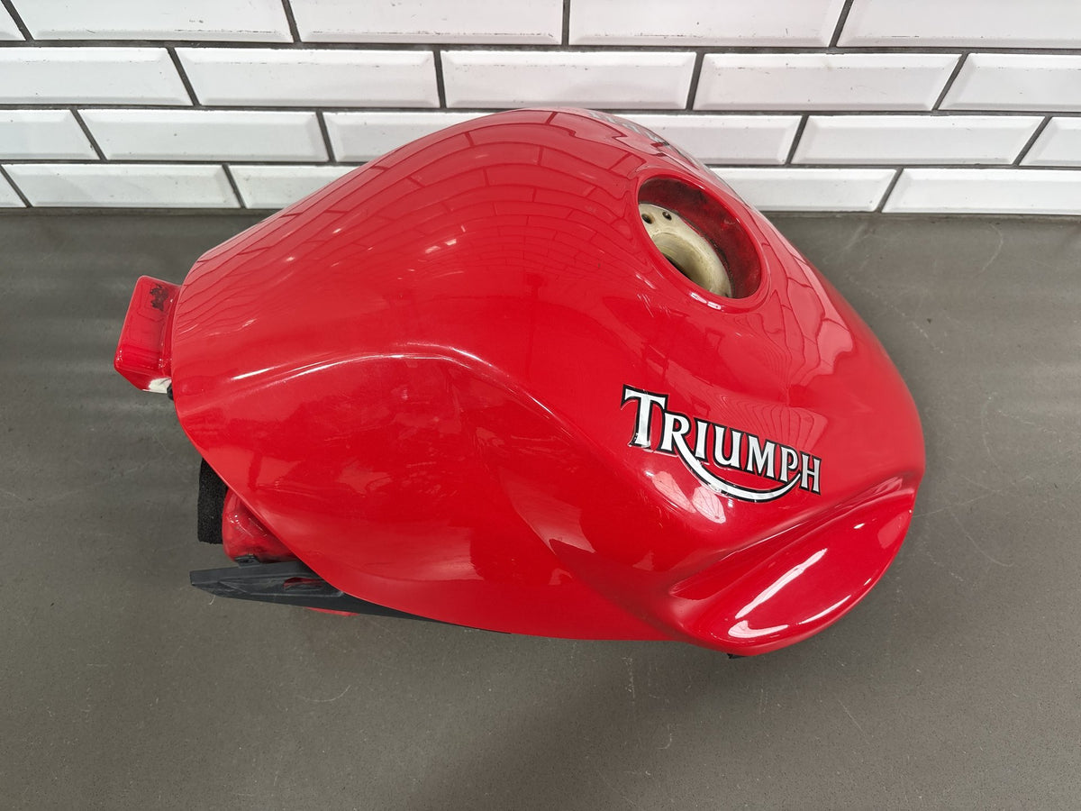 2005-2010 Triumph Sprint ST1050 OEM Fuel Gas Tank Assembly Red Sprint ST 1050
