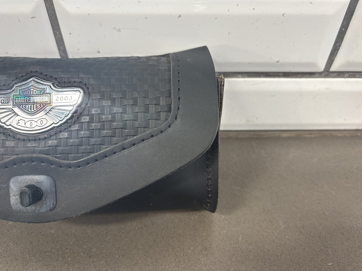 2003 Harley Road King FLHRCI 100th Anniversary Windshield Bag Leather OEM
