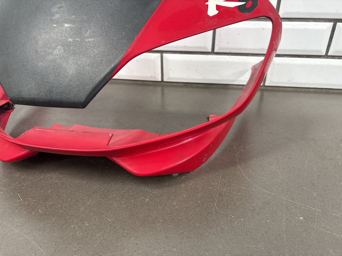 1999-2002 Yamaha YZF-R6 Upper Front Fairing Nose Cowl Red OEM