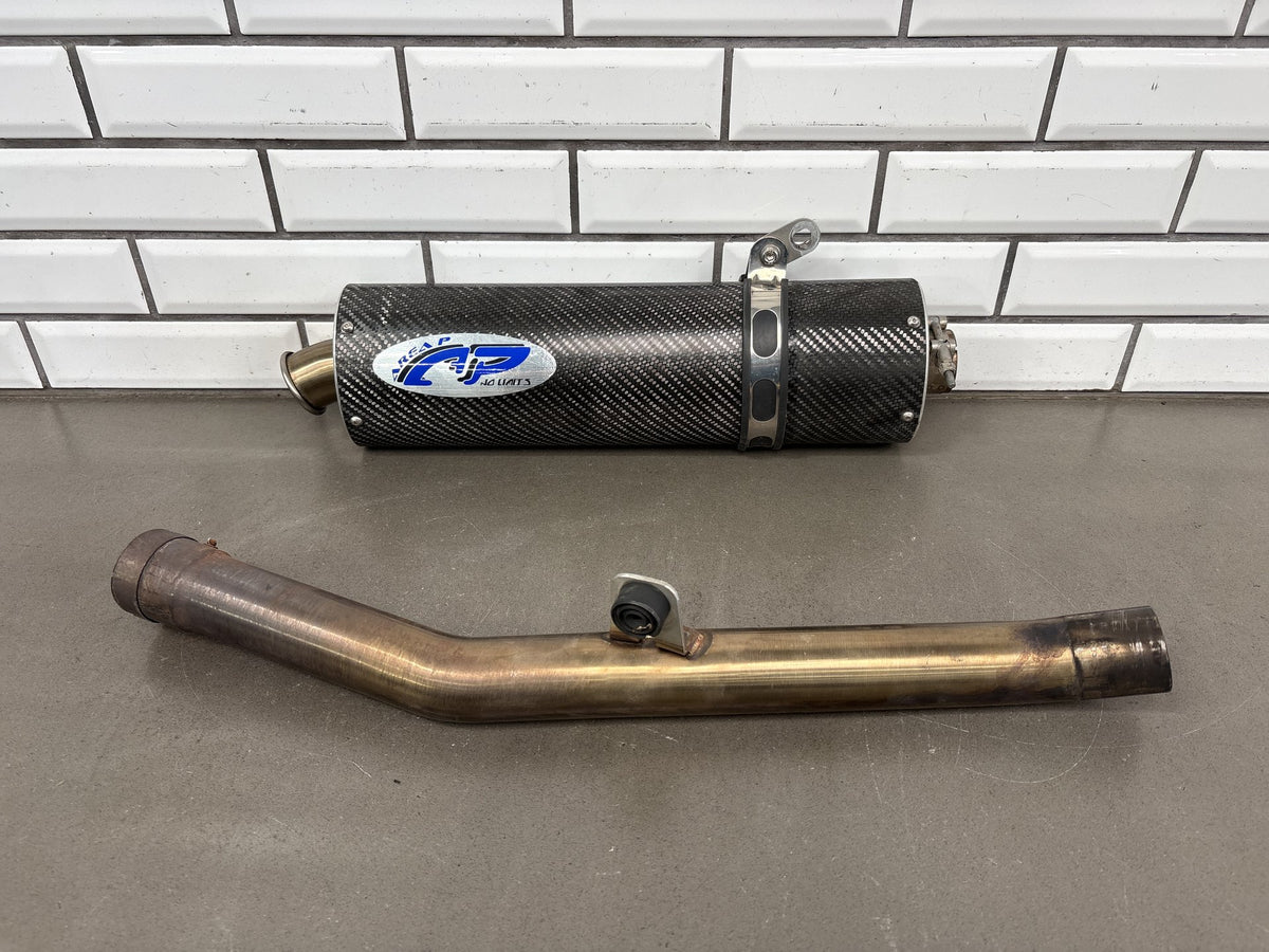 2010-2014 Kawasaki Concours 14 AREA P Carbon Fiber Slip On Exhaust System