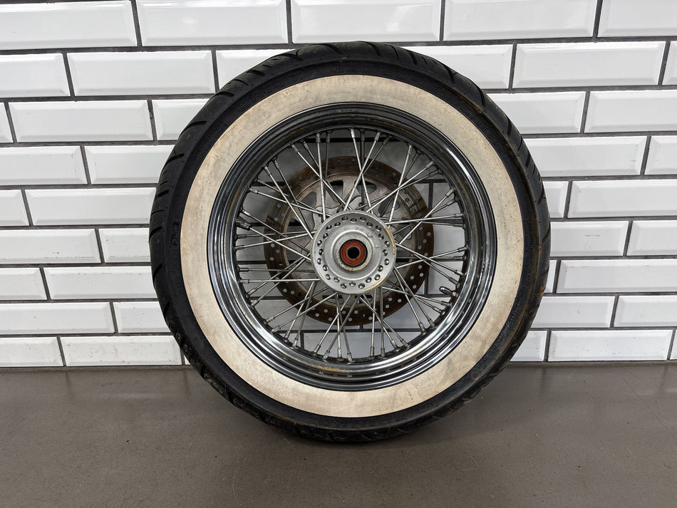 2001-04 Suzuki VL800 Front Wheel 16in Spoke Rotor Whitewall OEM