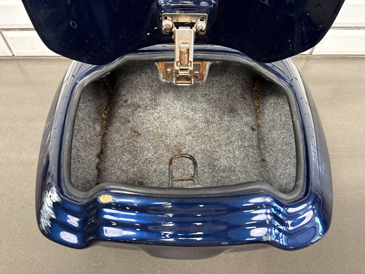 2006-2024 Yamaha FJR1300 Corbin Smuggler Trunk Blue Backrest No Key