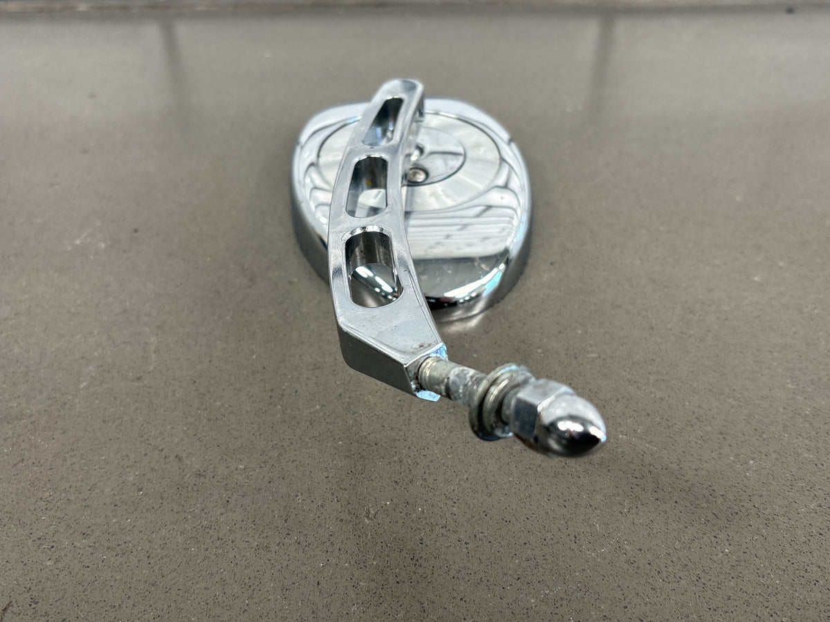1982-2026 Harley Left Slotted Stem Profile Custom Mirror Chrome OEM 91697-06A
