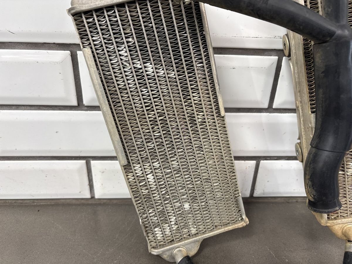 2000-2007 Suzuki DRZ400E DRZ400 Radiators Left Right Pair with Hoses OEM