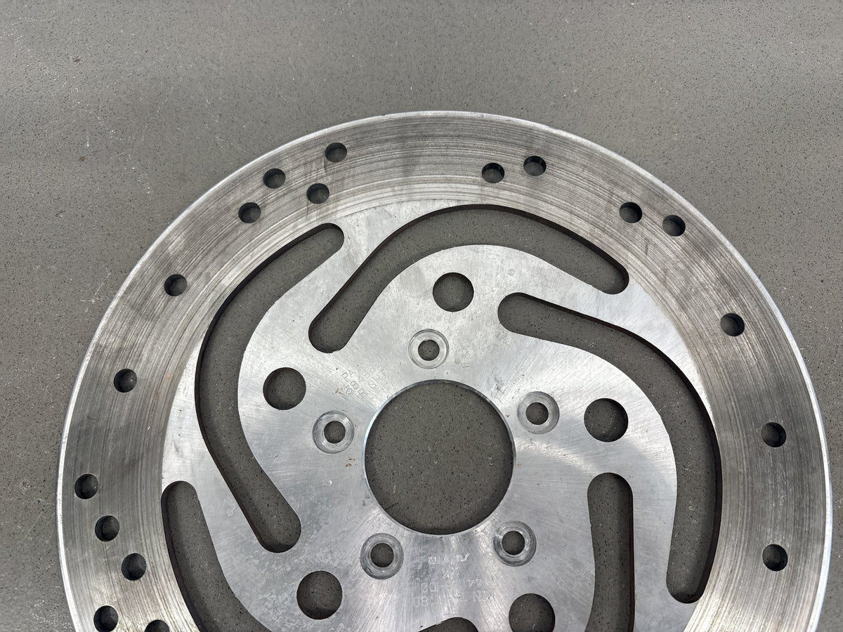 00-06 Harley Road King FLHR FLHRI FLHRCI Front Brake Rotor Pair Silver 44156-00