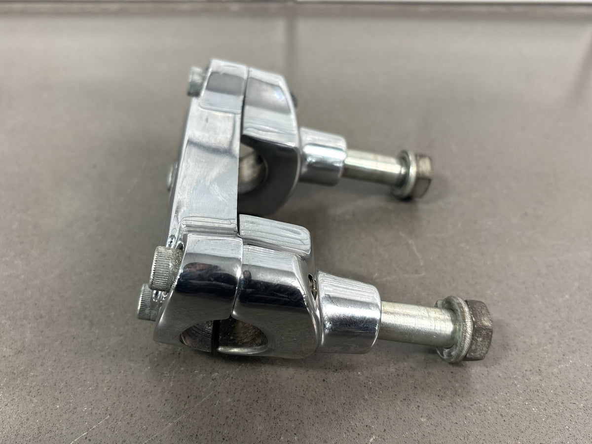 01-06 Harley Davidson Heritage Softail OEM Handle Bar Risers Chrome