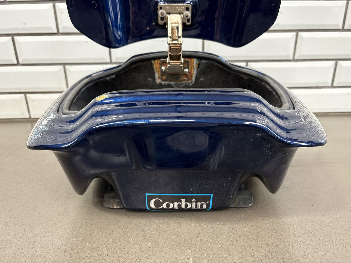 2006-2024 Yamaha FJR1300 Corbin Smuggler Trunk Blue Backrest No Key