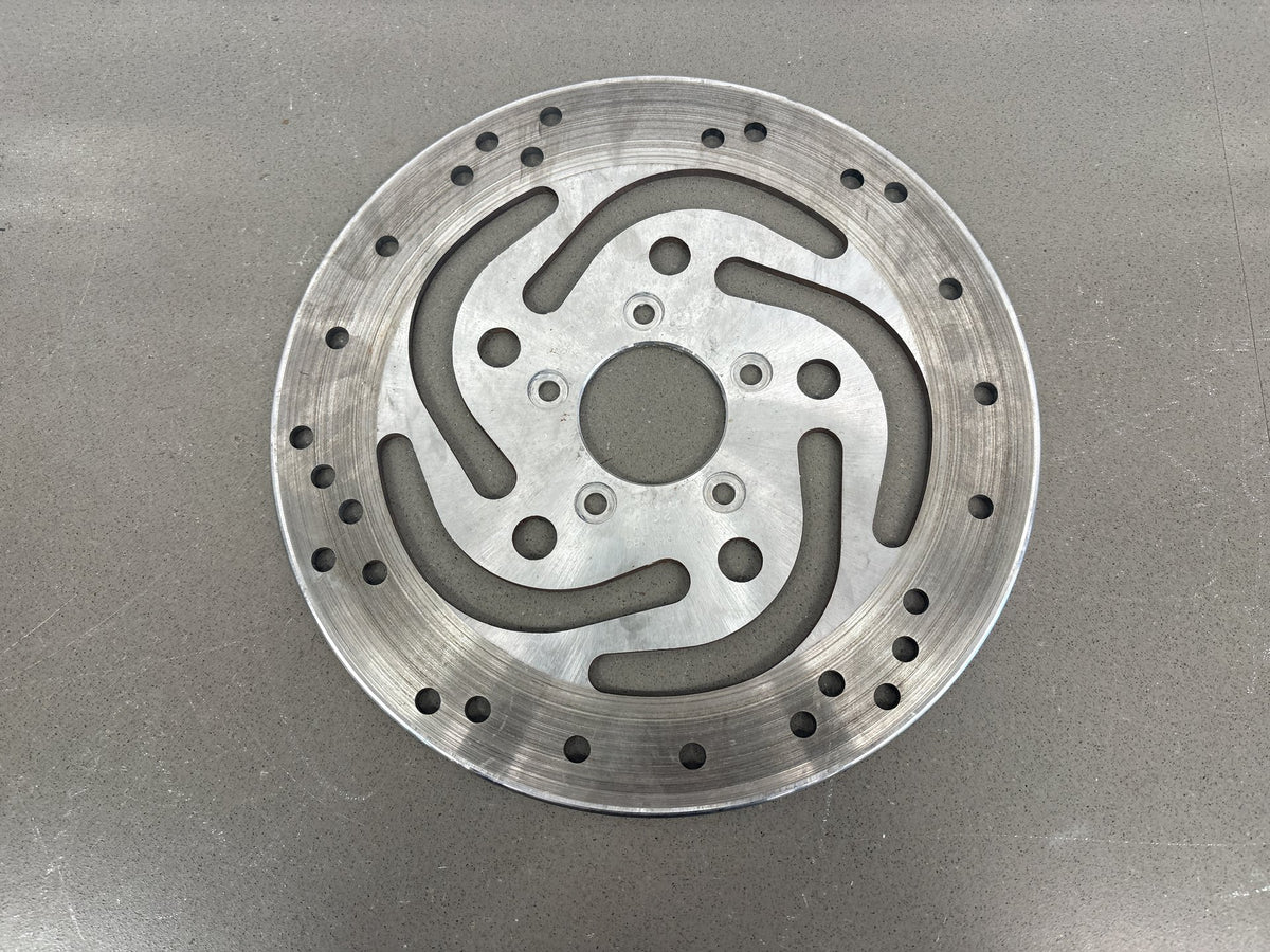 00-06 Harley Road King FLHR FLHRI FLHRCI Front Brake Rotor Pair Silver 44156-00