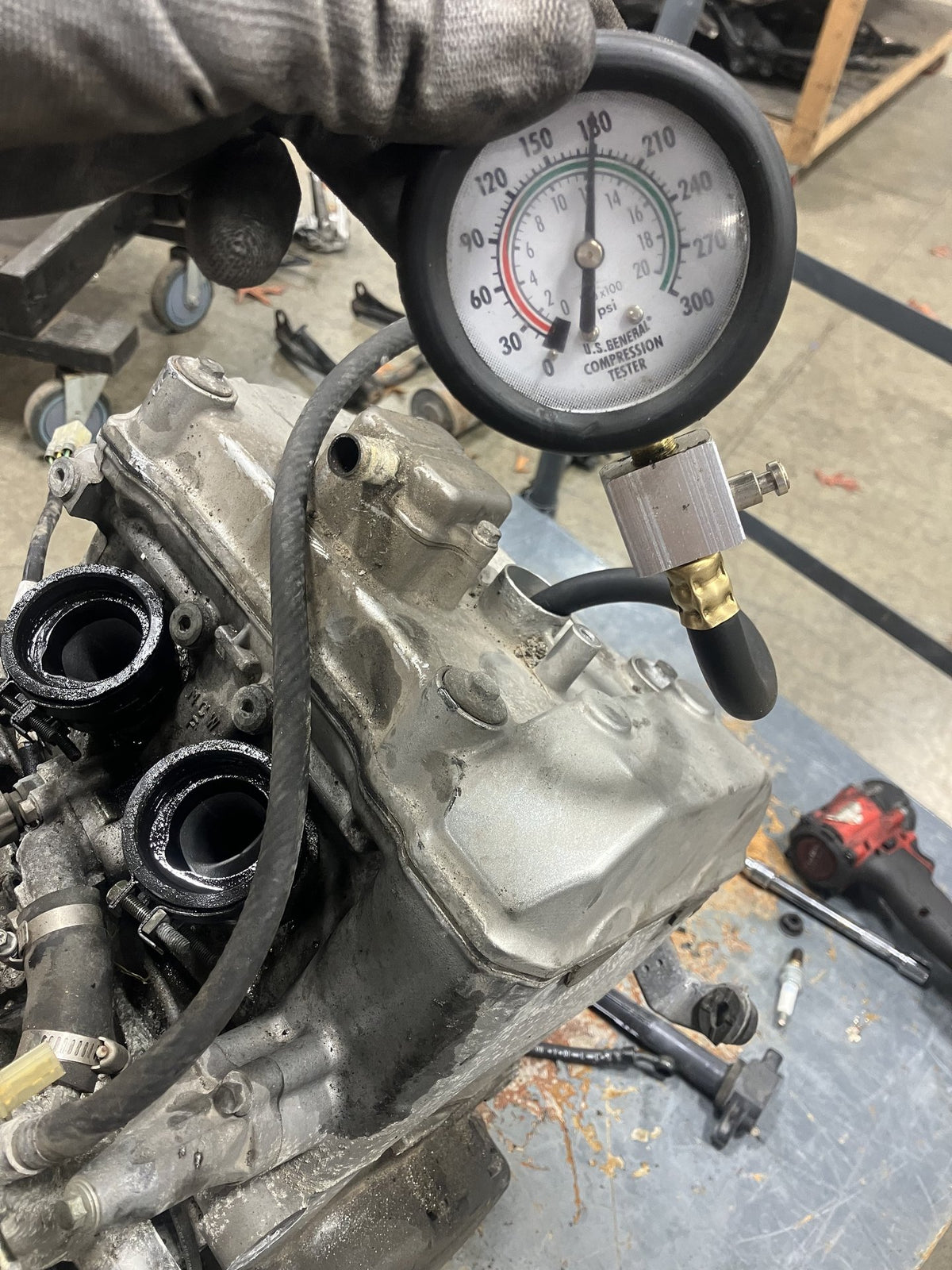 2002 Honda Interceptor 800 VFR800 VTEC Engine Compression Tested Road Rash OEM