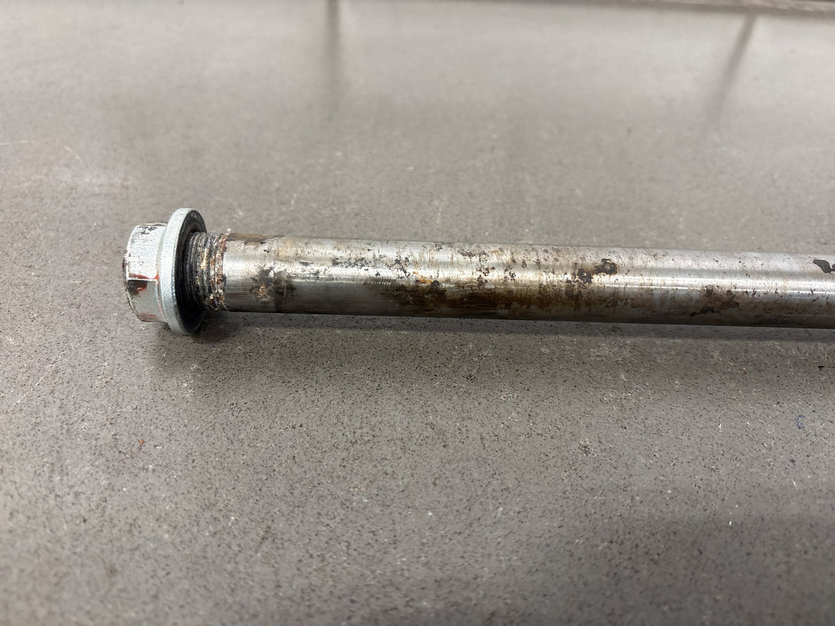 1990-1993 Kawasaki ZX-11 ZX1100C Swingarm Pivot Shaft With Nut OEM 33032-1157