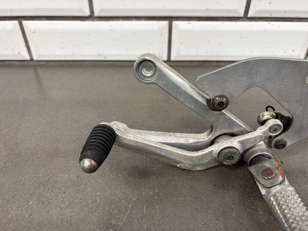 1999-2002 Yamaha YZF-R6 Left Rearset Foot Peg Bracket Shift Lever Rod OEM