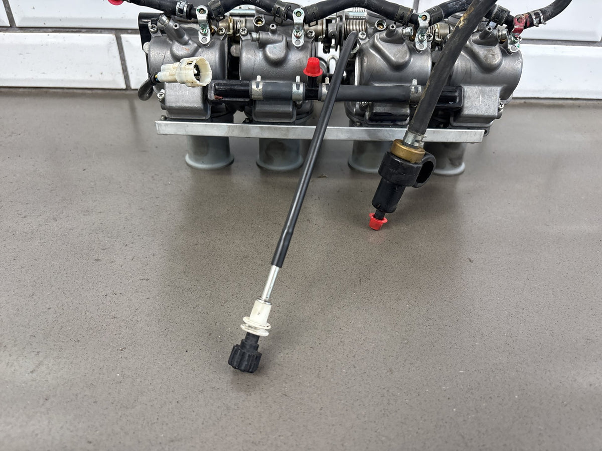 1999-2007 Yamaha YZF600R Carburetors Carb Rack Keihin CVK 5AH Hoses Sensor OEM