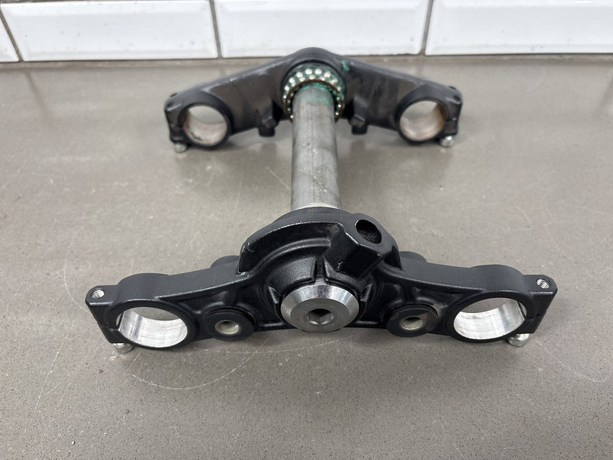 17-25 Kawasaki Ninja 650 EX650 Upper Lower Triple Tree Steering Stem (Black)