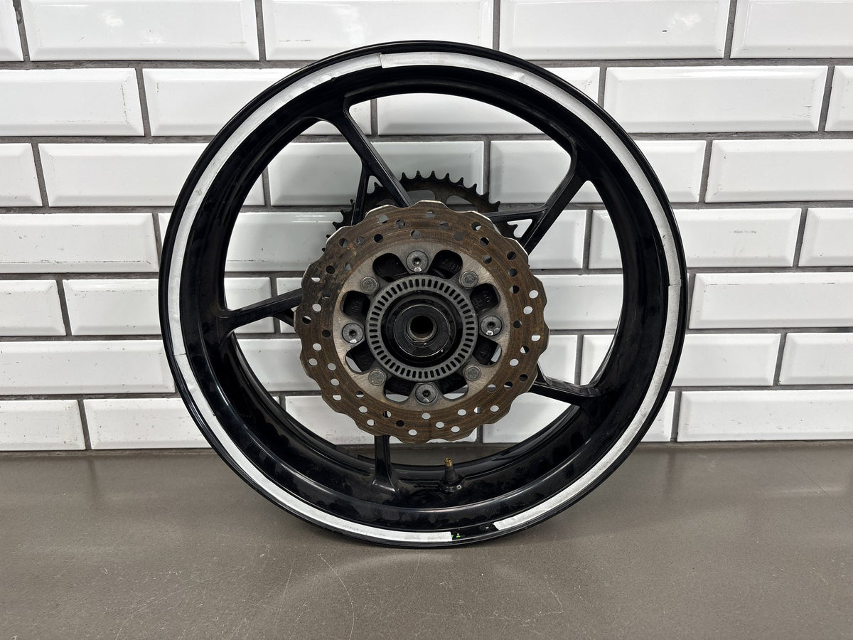 17-25 Kawasaki Ninja 650 EX650 Rear Wheel Rotor Sprocket (Gloss Black, No Tire)