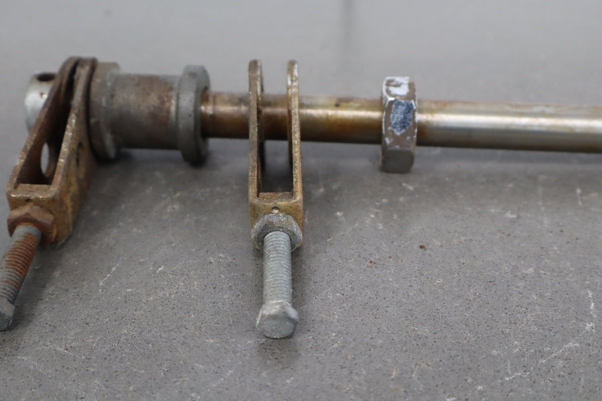 1973 Yamaha RD350 Rear Axle Pivot Bolt Nut Chain Adjusters Assembly OEM