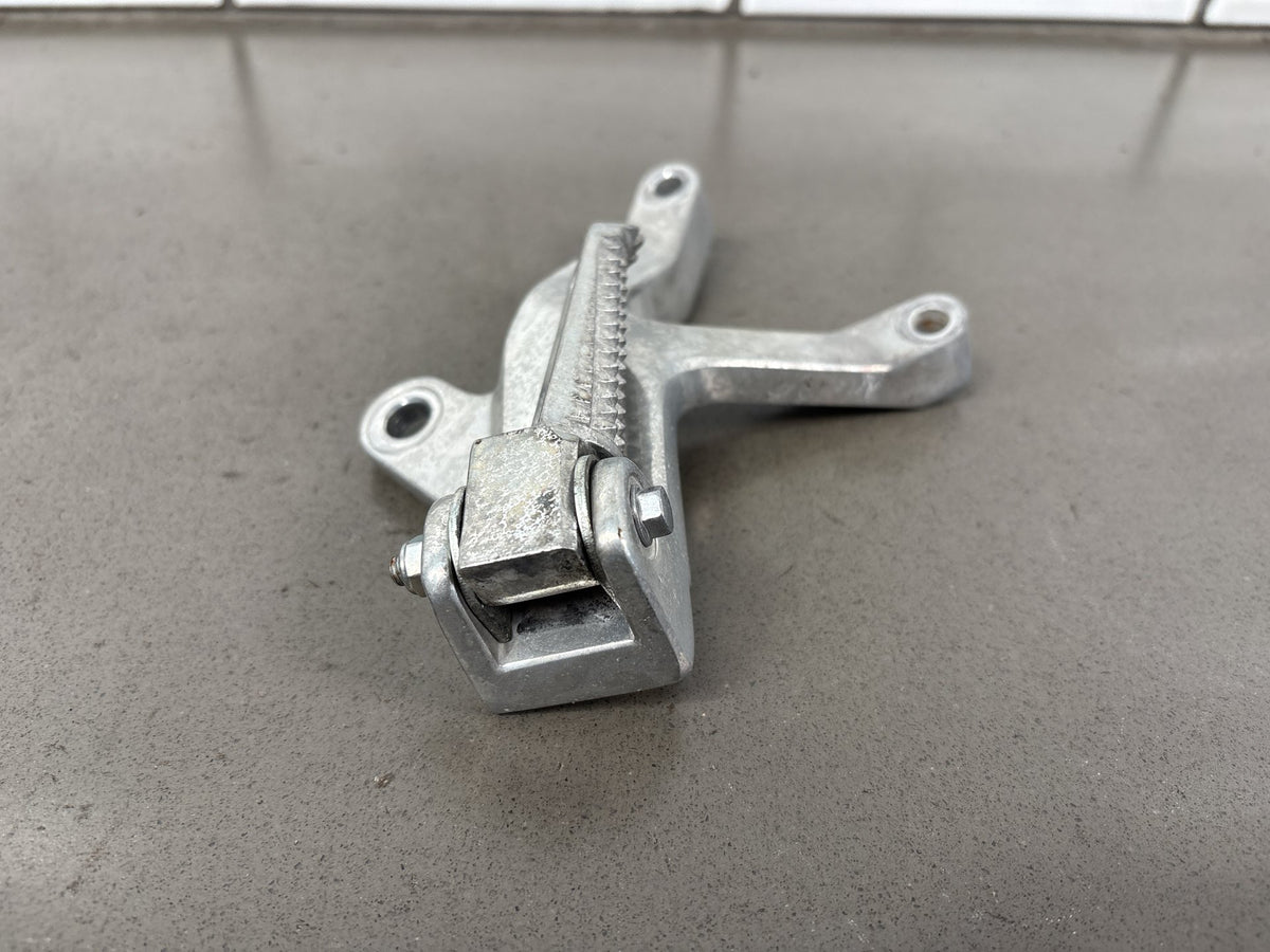 1999-2007 Yamaha YZF600R Pair Rear Passenger Foot Pegs w/ Brackets Silver OEM