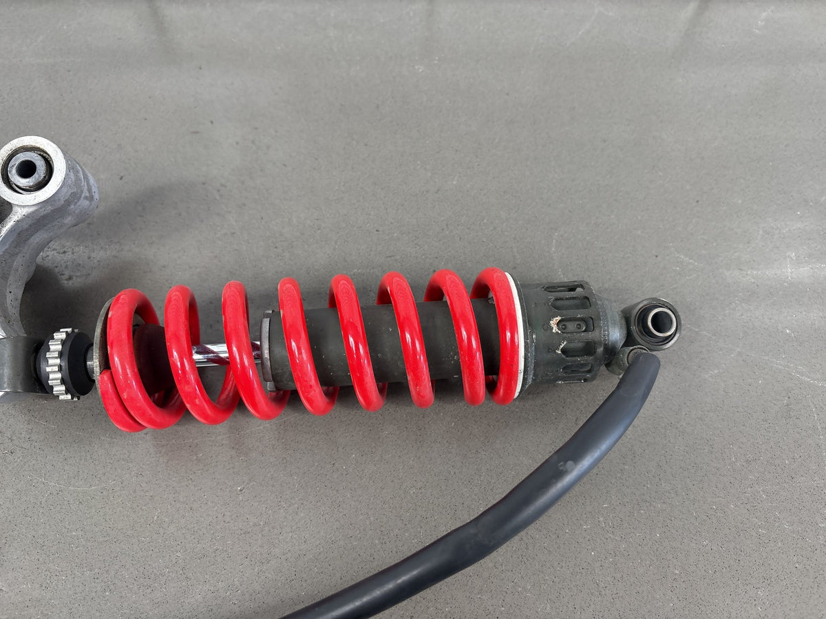 1999-2007 Yamaha YZF600R Rear Shock Absorber w/ Linkage Reservoir Red Spring OEM