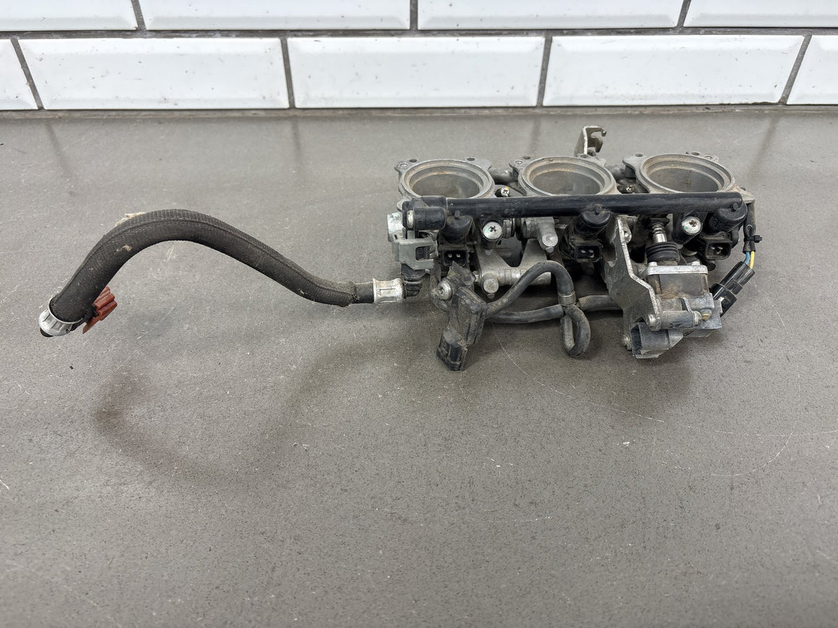 2008-2012 Triumph Street Triple 675 Throttle Bodies with Fuel Rail Injectors OEM