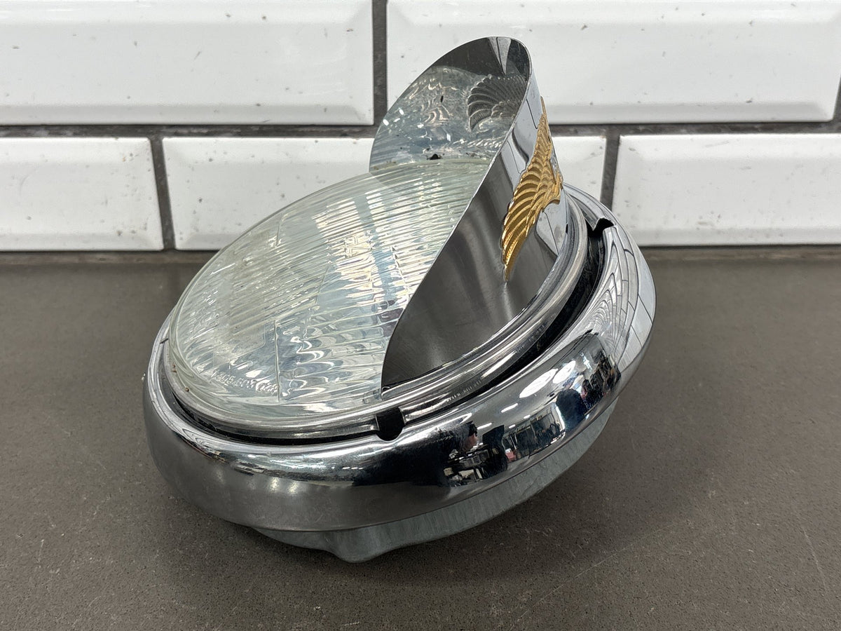 1996-2013 Harley Touring Softail 7in Headlight Eagle Wing Visor Bosch H4 OEM