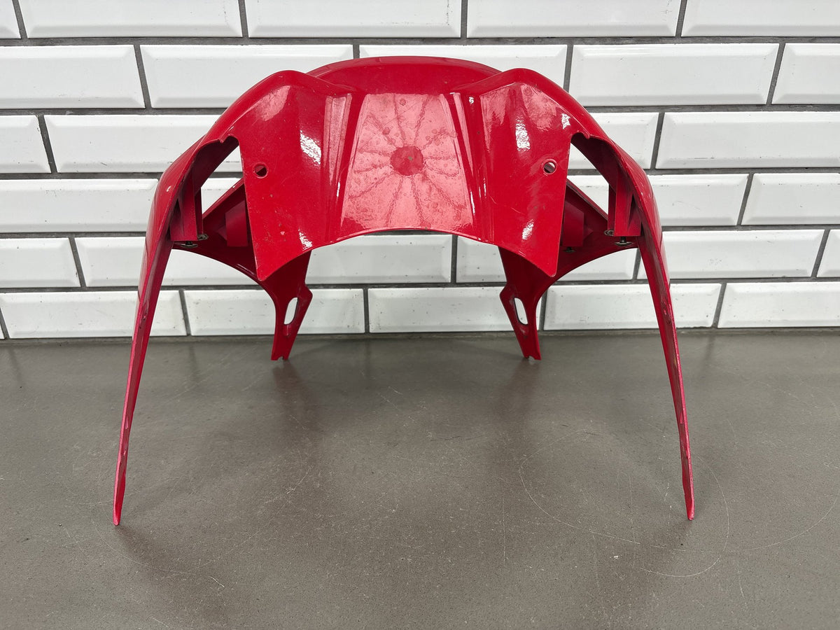 1999-2002 Yamaha YZF-R6 Upper Front Fairing Nose Cowl Red OEM