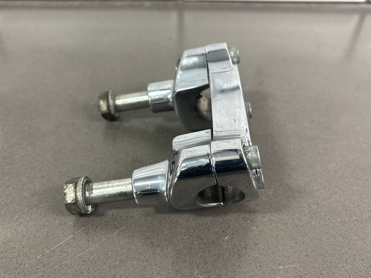 01-06 Harley Davidson Heritage Softail OEM Handle Bar Risers Chrome