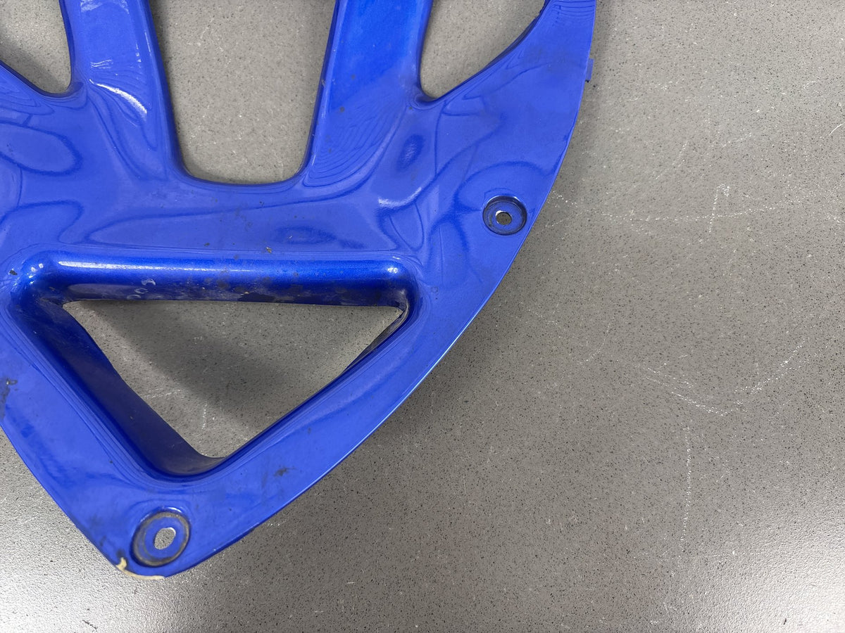1999-2007 Yamaha YZF600R Front Lower Fairing Blue Cracked Paint OEM