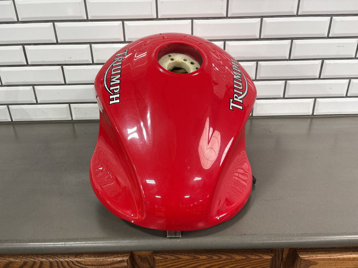 2005-2010 Triumph Sprint ST1050 OEM Fuel Gas Tank Assembly Red Sprint ST 1050