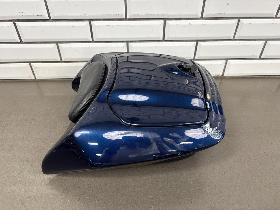2006-2024 Yamaha FJR1300 Corbin Smuggler Trunk Blue Backrest No Key