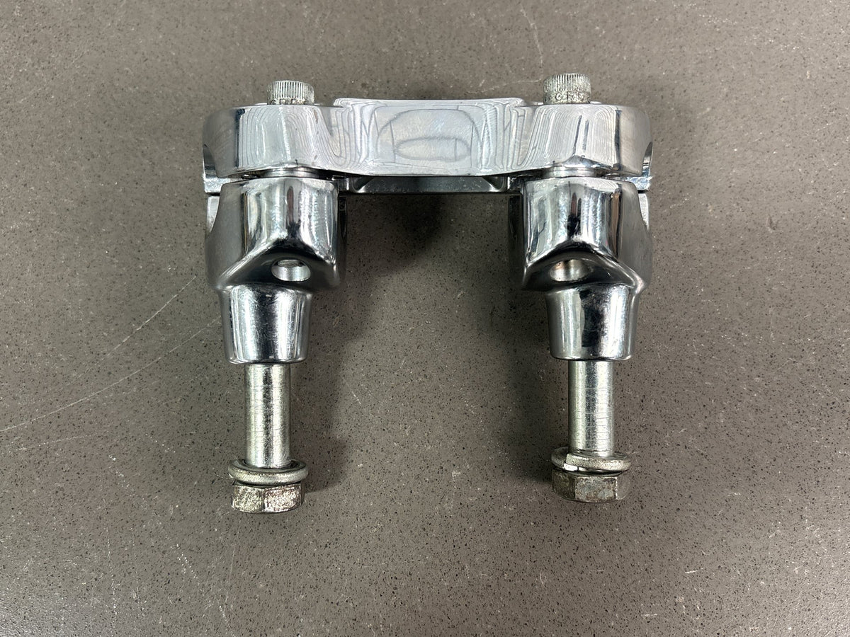 01-06 Harley Davidson Heritage Softail OEM Handle Bar Risers Chrome