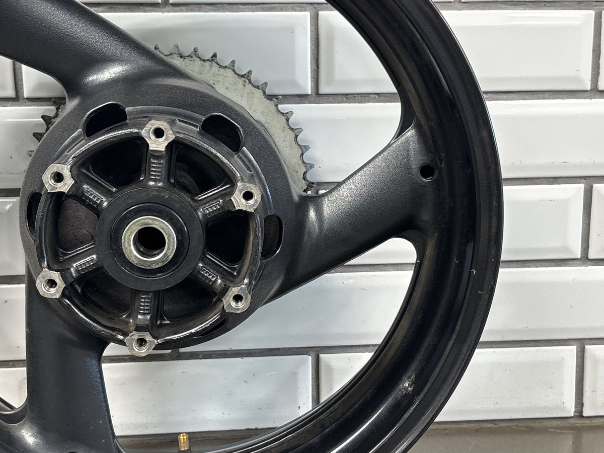 1999-2007 Yamaha YZF600R Rear Wheel Rim 17x5.00 With Sprocket Cush Hub Black OEM