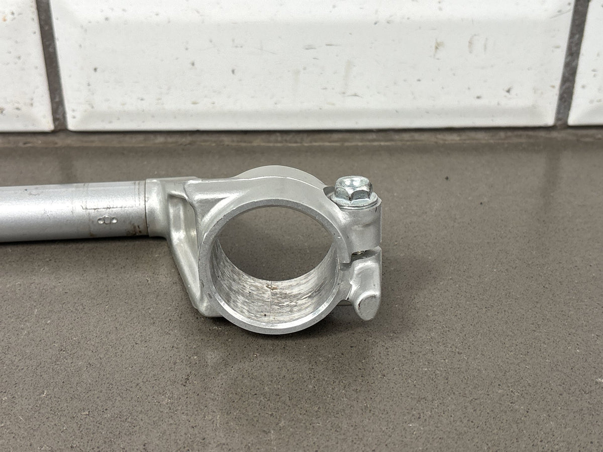 2002 Honda Interceptor 800 VFR800 Pair Clip On Handlebars Silver Scratched OEM