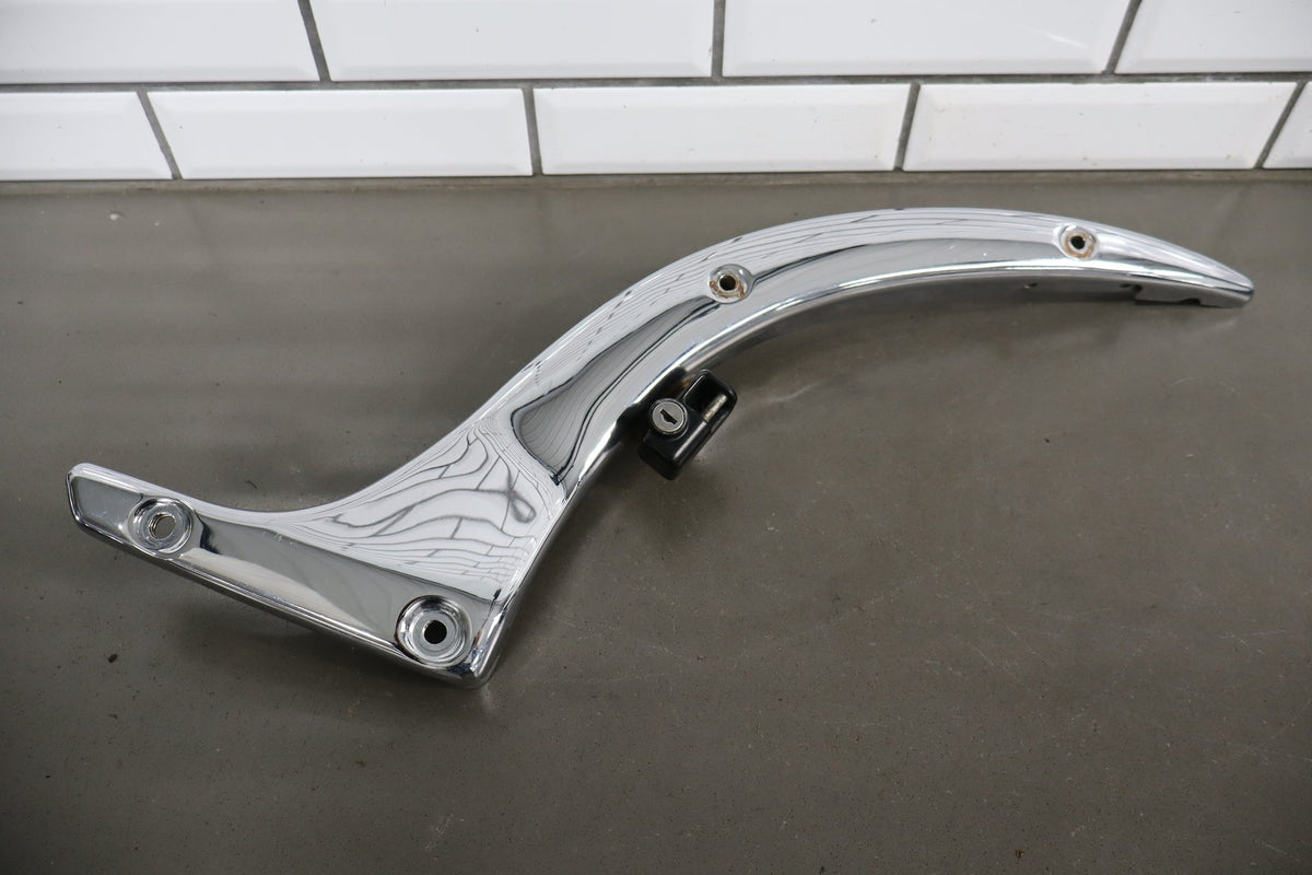 2001 Suzuki VL800 Volusia Rear Fender OEM with Chrome Trim Black White FP4